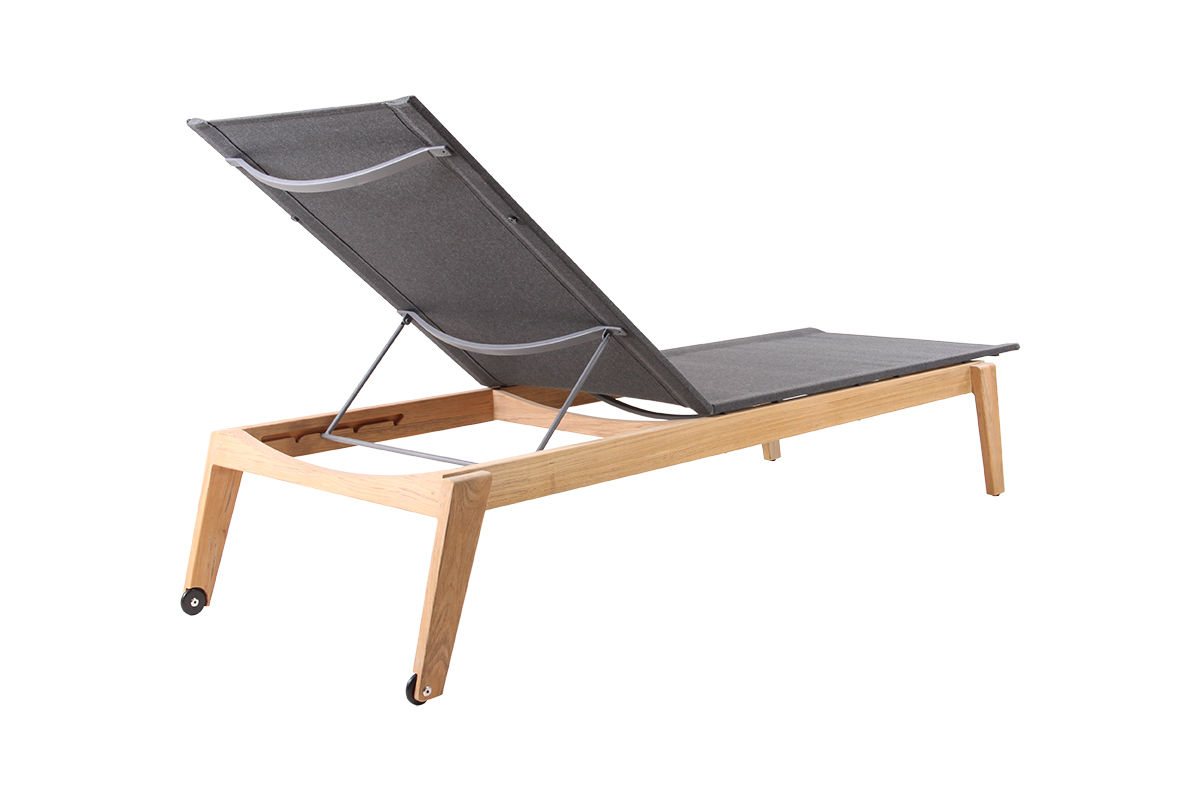 Maya Sun Lounger, Anthracite, Coated
